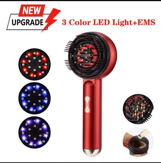 OLIMPIA_BODY™3 Modes Electric Massage Comb Portable Red Light Laser