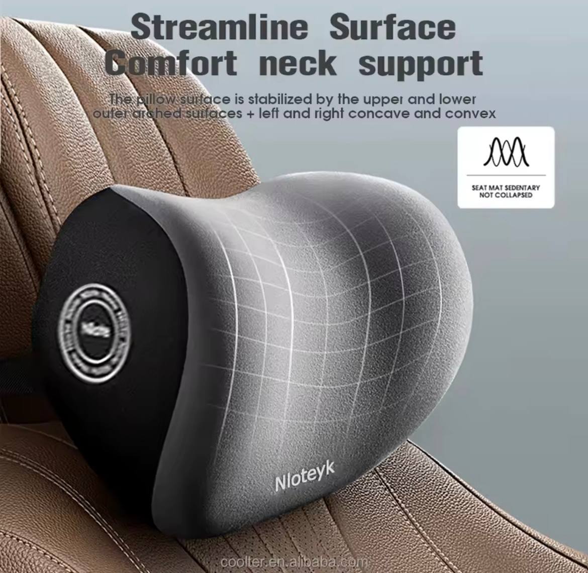 OLIMPIA_BODY™Car Memory Foam Neck Pillow Protection Lumbar Backrest Cushion Lumbar Cushion