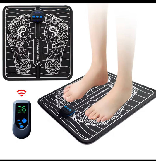 OLIMPIA_BODY™Ems Elektrische Voet Massage Mat 6 Modi Pijn Verlichten Spier Stimulator Bloedcirculatie Trillingen Voet Massage Machine Voeten Spa