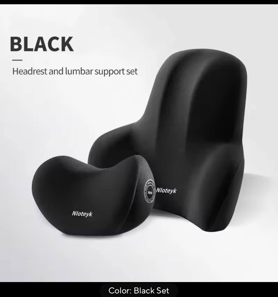 OLIMPIA_BODY™Car Memory Foam Neck Pillow Protection Lumbar Backrest Cushion Lumbar Cushion